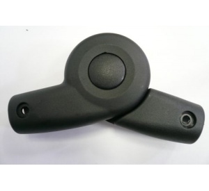 plastový kloub - průměr 20 mm - černý knoflík - kompaktní