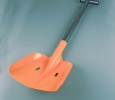 shovel - lopata ASYMETRIC - žlutá, stříbrná násada (foto 1)