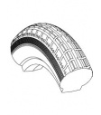 tyre PUE 12 1/2 x 2 1/4 (300-49) MV15 light - black