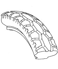 tyre PUE 47-203 (12 1/2 x 1 3/4) MV8 standard - black