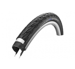 plášť Schwalbe 37-540 Delta Cruiser Plus (drátový) - černá + reflexní pruh