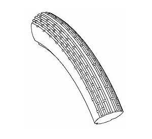 tyre PUE 47-406 (20 x 1.75) MV2 - grey