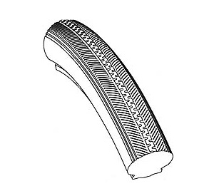 tyre PUE 37-540 (24 x 1 3/8) MV4 extra hard - grey