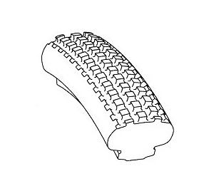 tyre PUE 47-406 (20 x 1.75) MV6 - grey