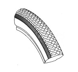 tyre PUE 37-540 MV14 - black